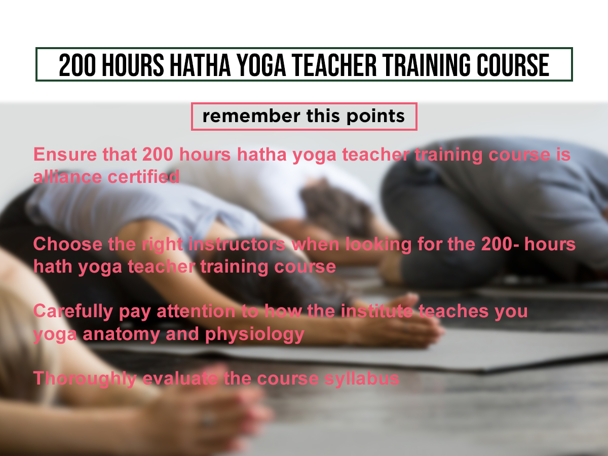 200-hours hatha yoga teacher training course